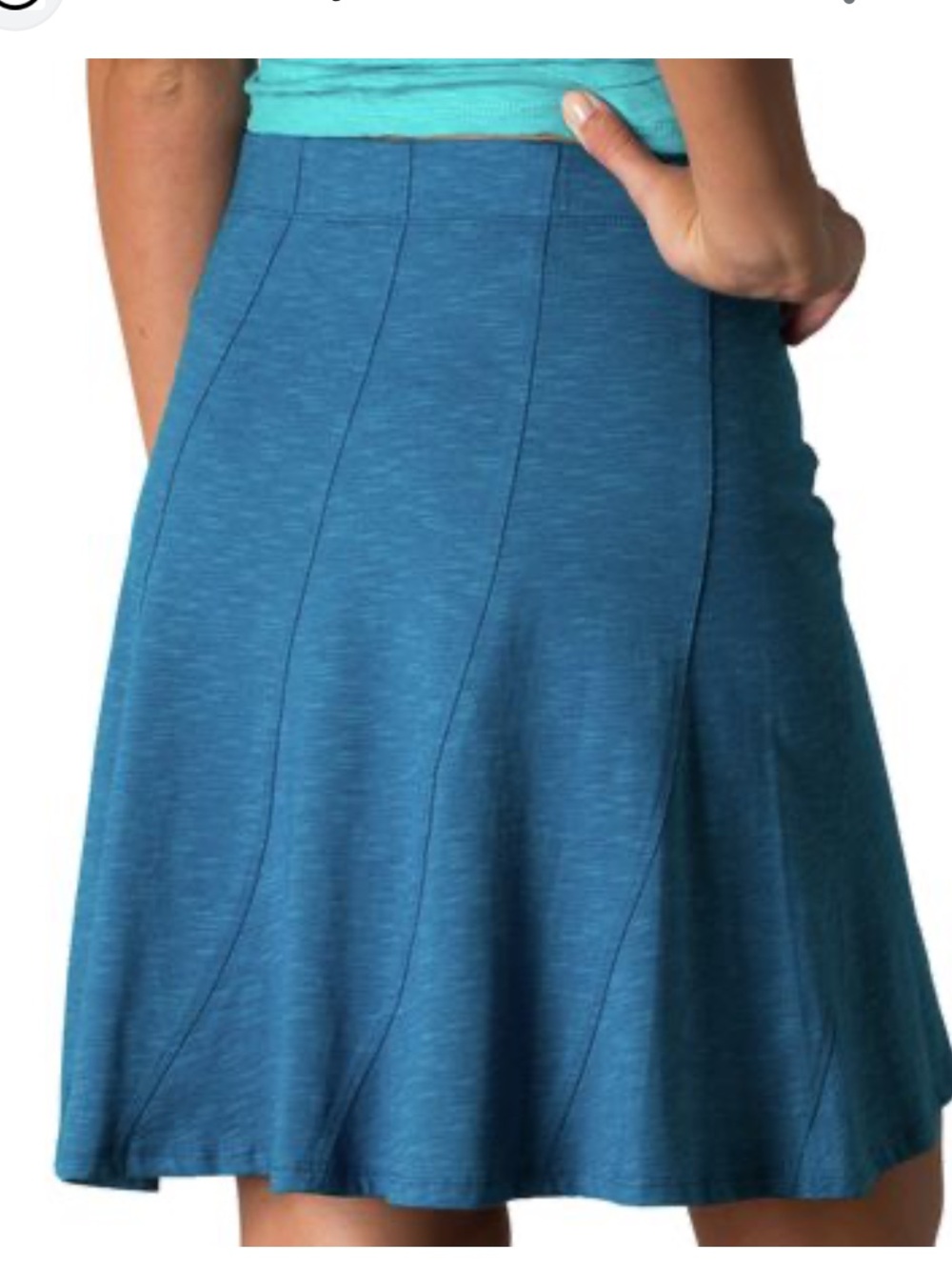 Toad&Co | Chachacha Skater Skirt | Organic Cotton | Blue | Small